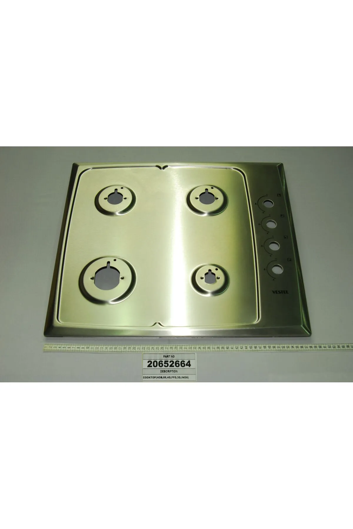 VESTEL OCAK ÜST ÇELİK TABLASI