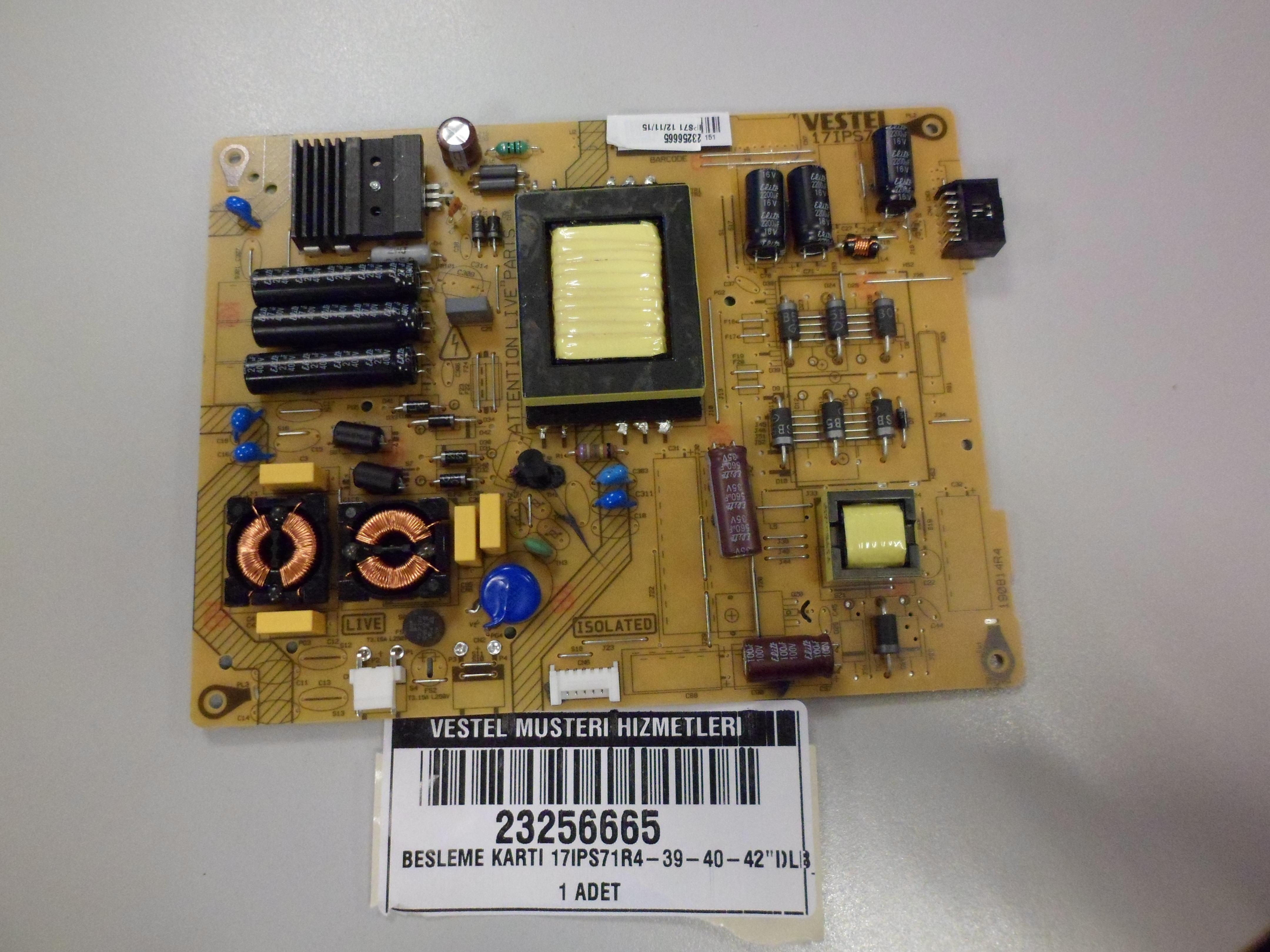 VESTEL 39R6010F-39NX600-40SD6100 Besleme Kartı