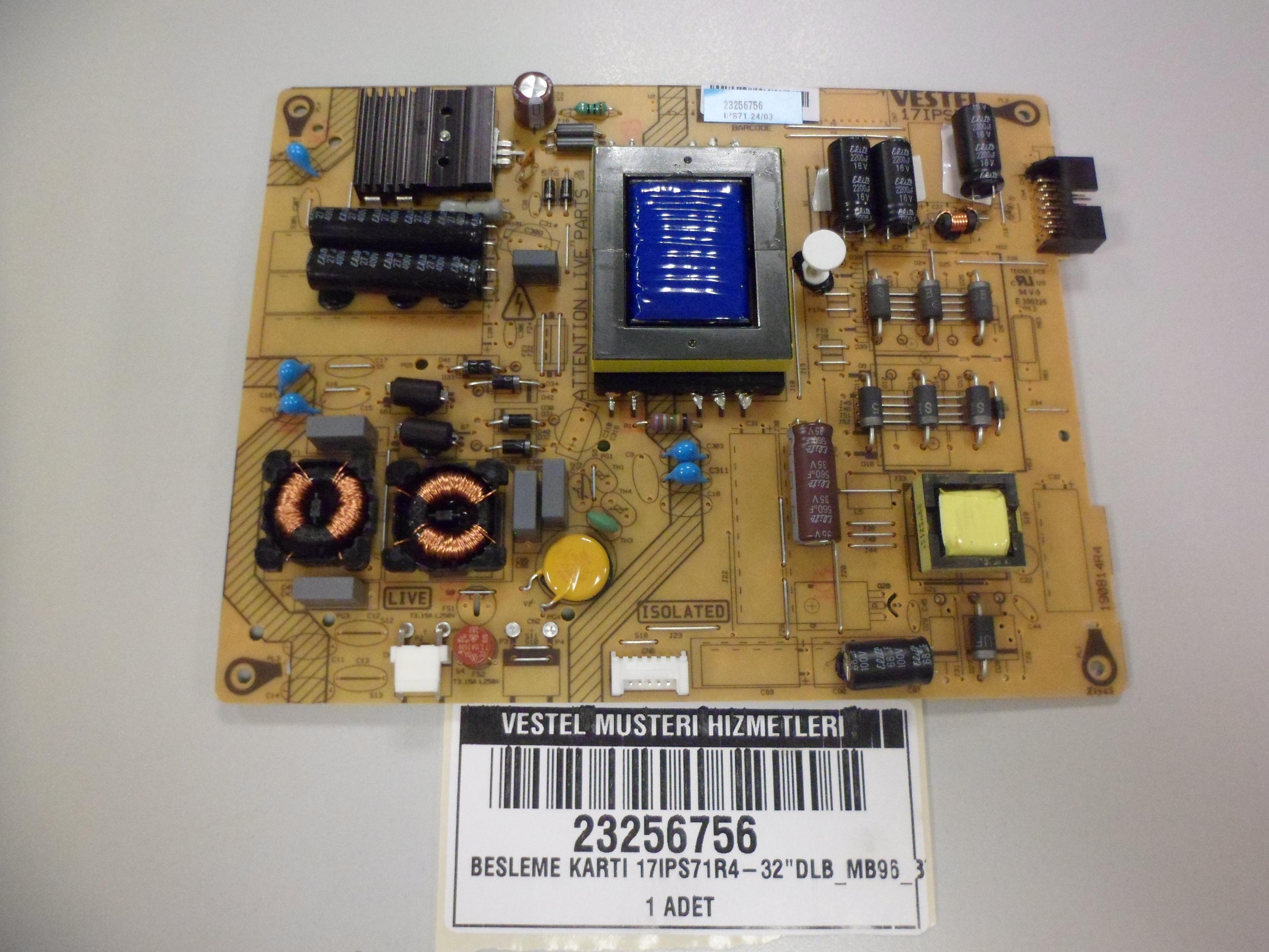 VESTEL 32SD6100-32272DLB-32HA7000 Besleme Kartı